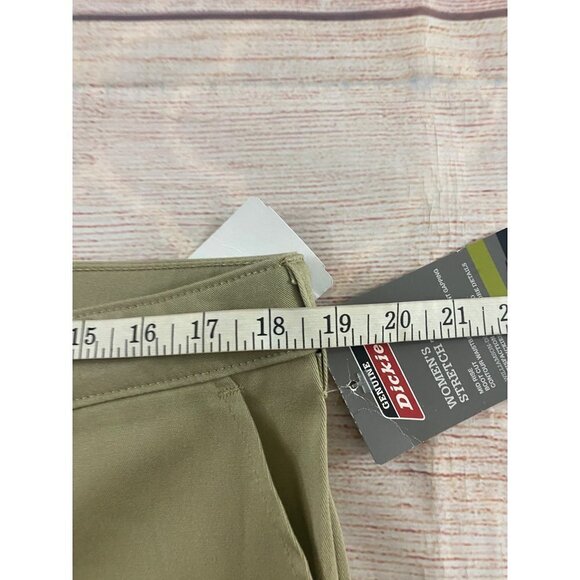 NWT Genuine Dickies Women's Slim Beige Pants - 16P - Picture 6 of 12
